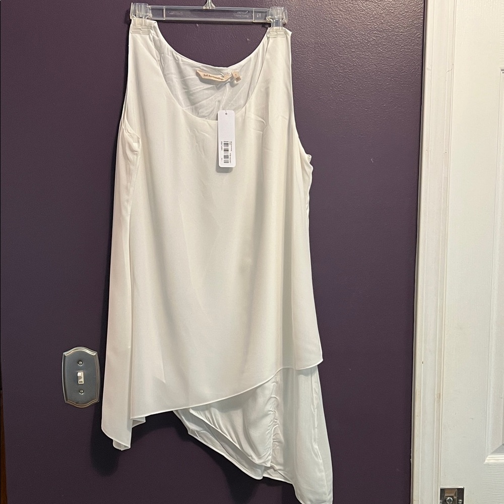 Soft Surroundings Off-White Asymmetrical Tunic